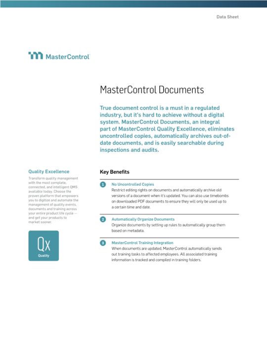 MasterControl Documents™