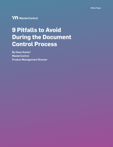 9 Pitfalls to Avoid During the Document Control Process