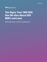 Ten Signs Your CEO Still Has No Idea About ISO 9001 and Lean