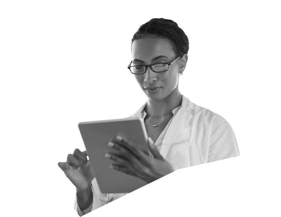 Image of Lady with Tablet