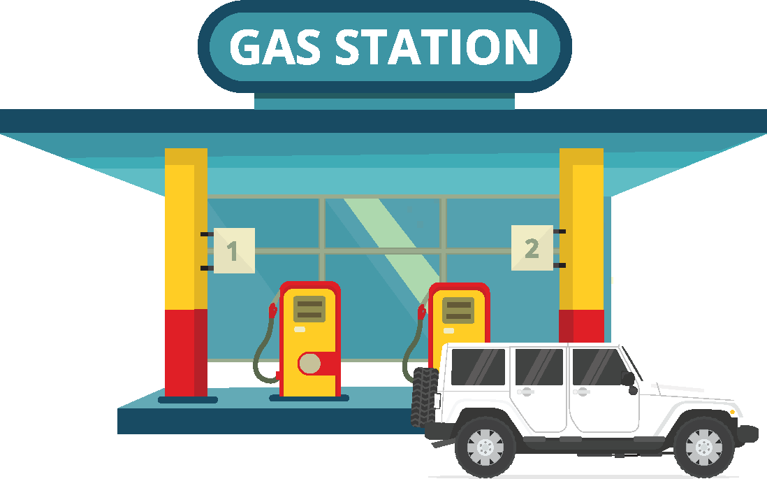 gas station