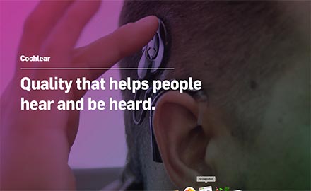 Cochlear - Quality that helps people hear and be heard-SF